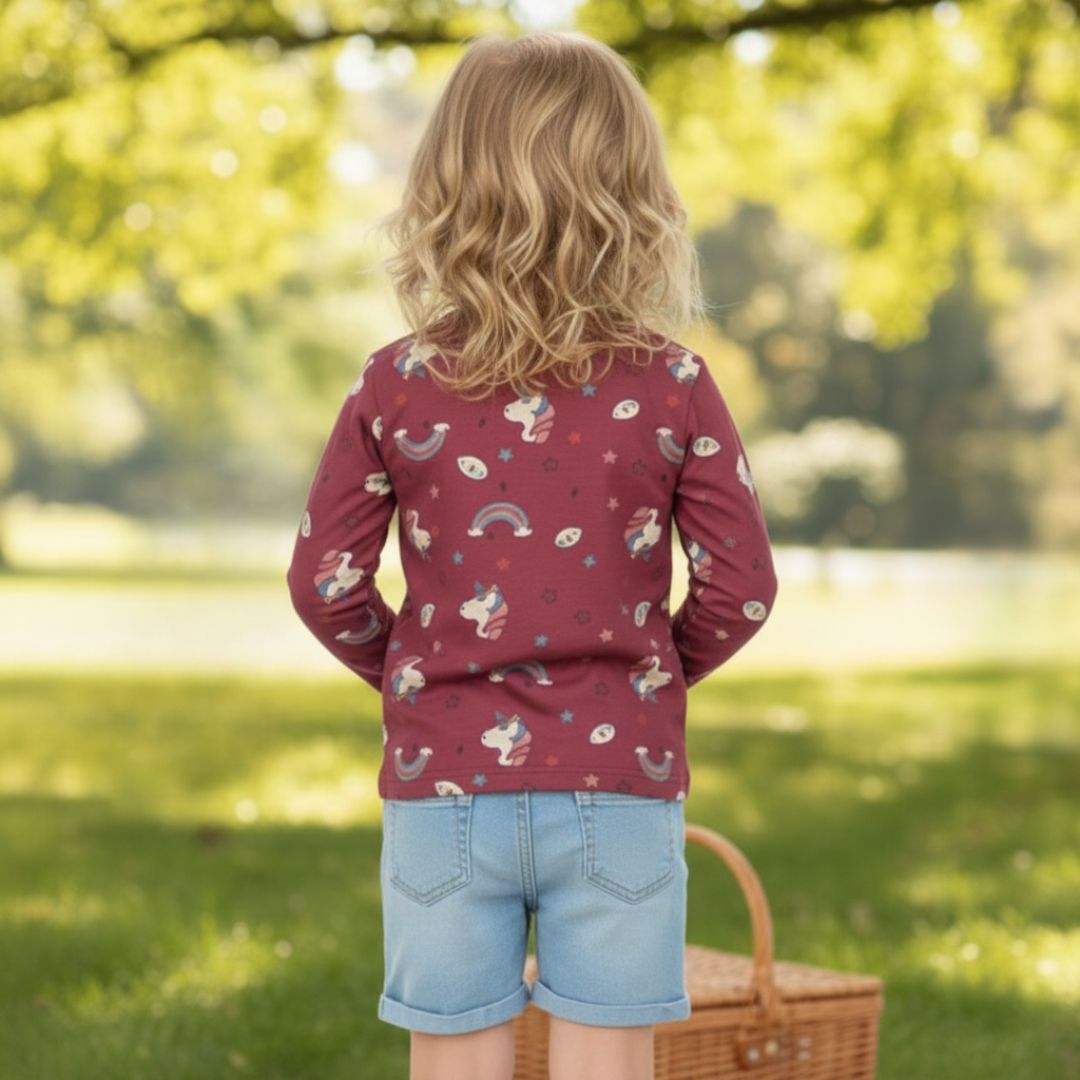 cute unicorn print kids clothes girls