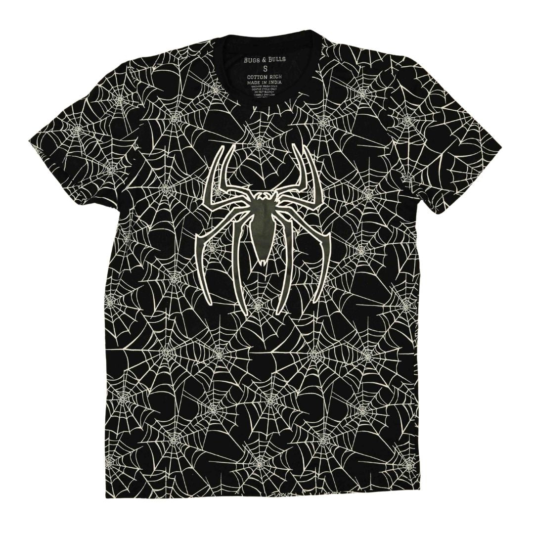 Spider Web Graphic Printed T-shirt