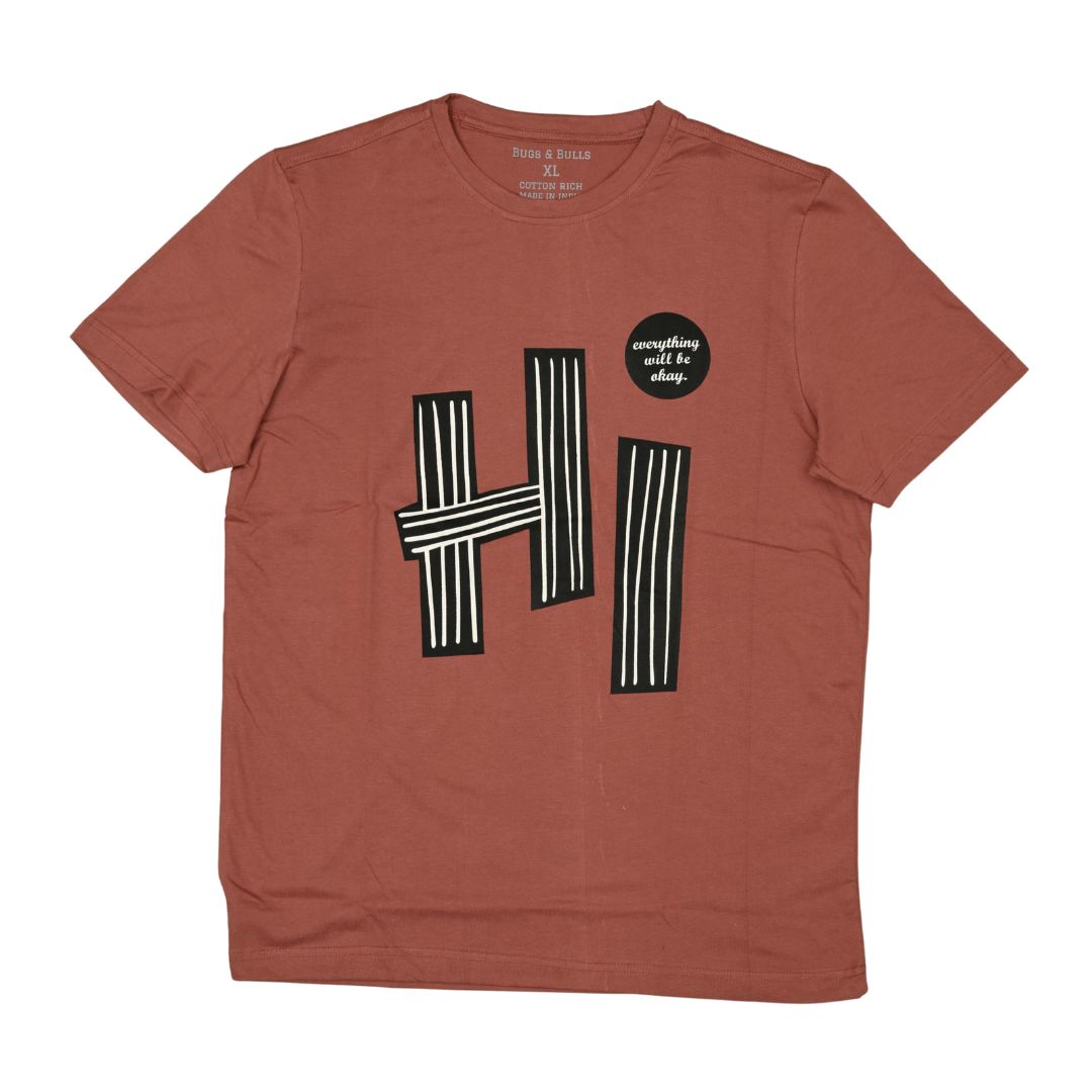 Everything Will Be Okay Graphic Printed Regular T-shirt