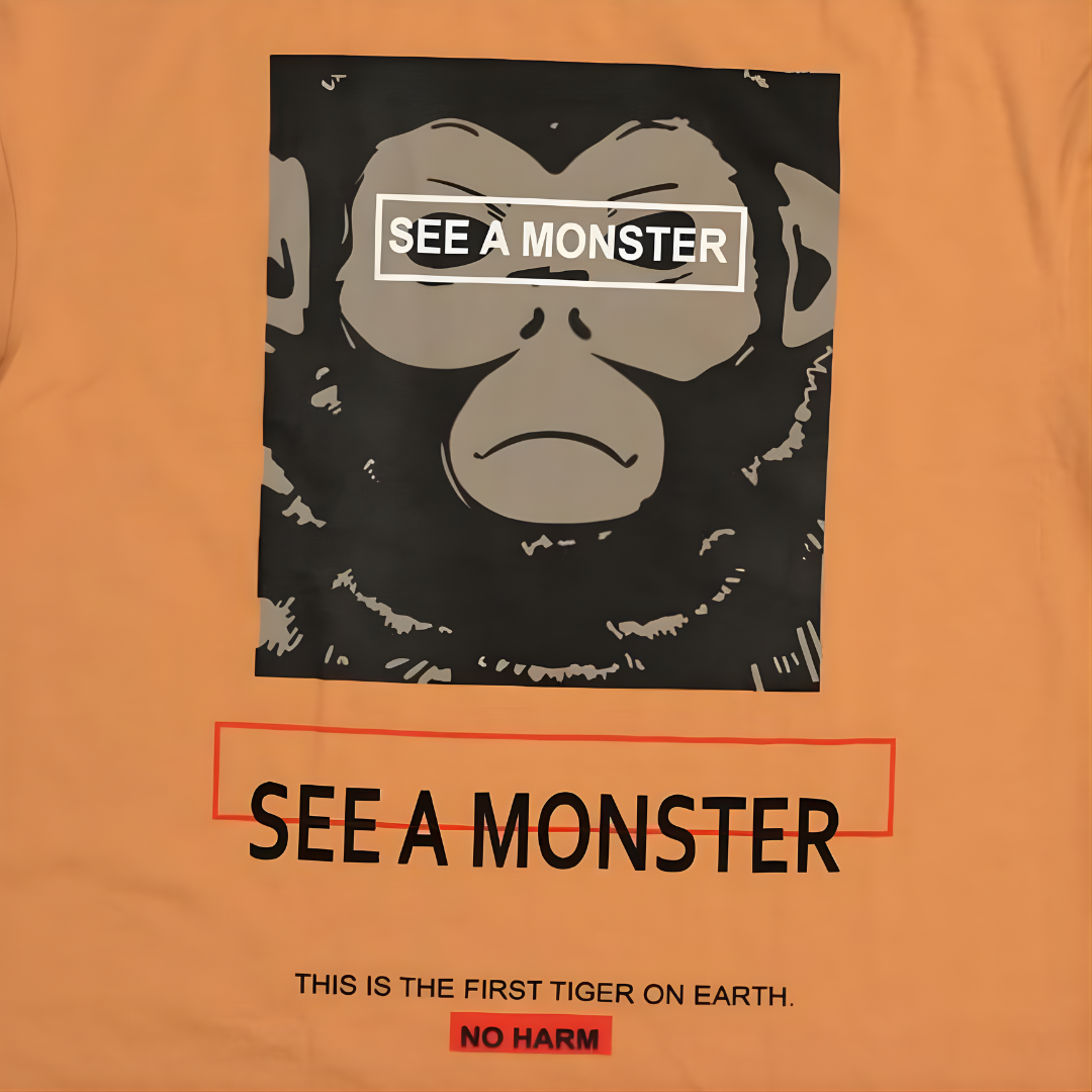 “funky monster graphic cartoon t shirts for mens”