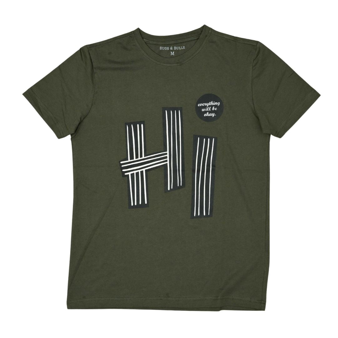 Everything Will Be Okay Graphic Printed Regular T-shirt