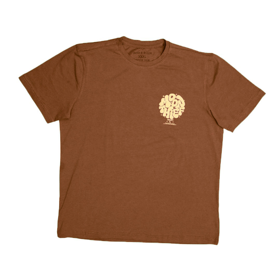 Moon Thief Typography Graphic Printed T-shirt