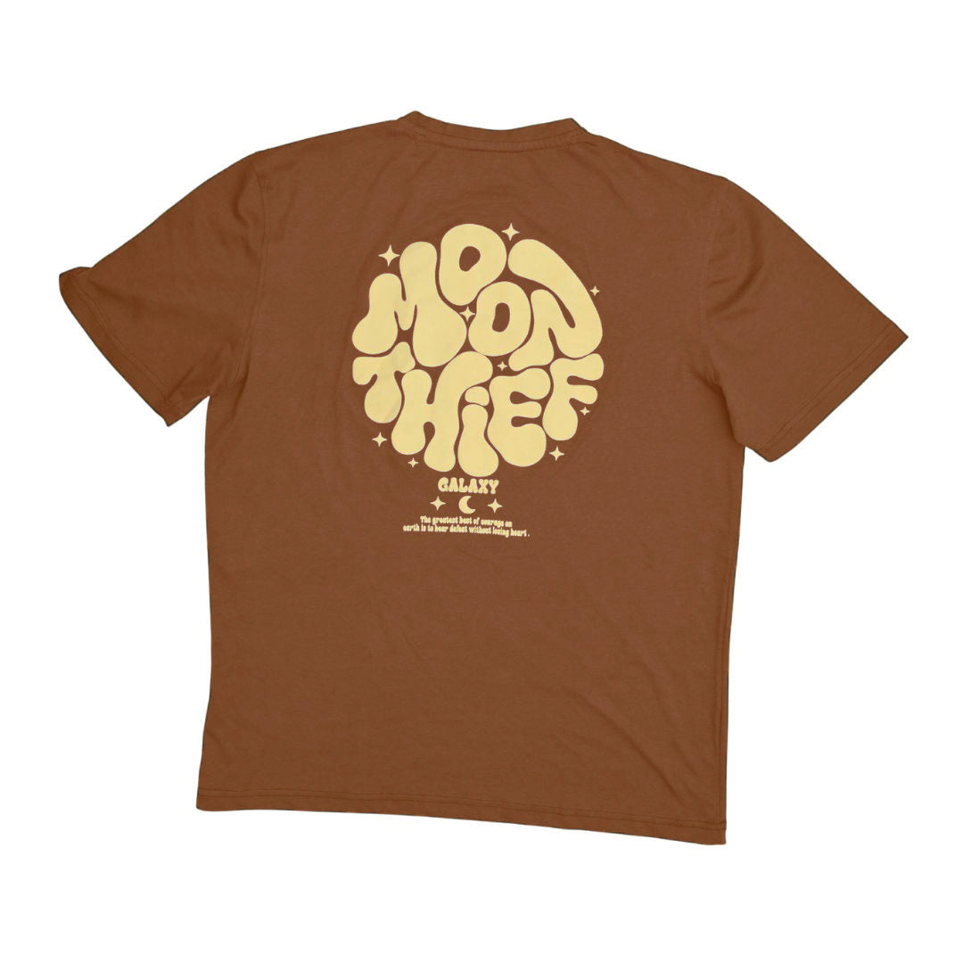 Moon Thief Typography Graphic Printed T-shirt