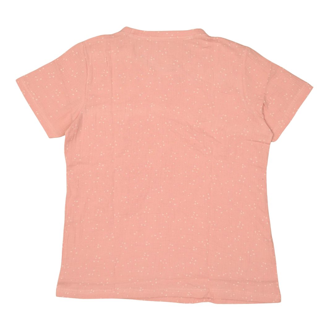 Soft Blush Women’s Minimal Dot Print T-shirt