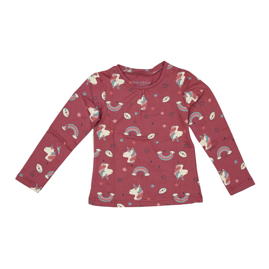 Unicorn & Rainbow Long Sleeve Kids’ T-shirt