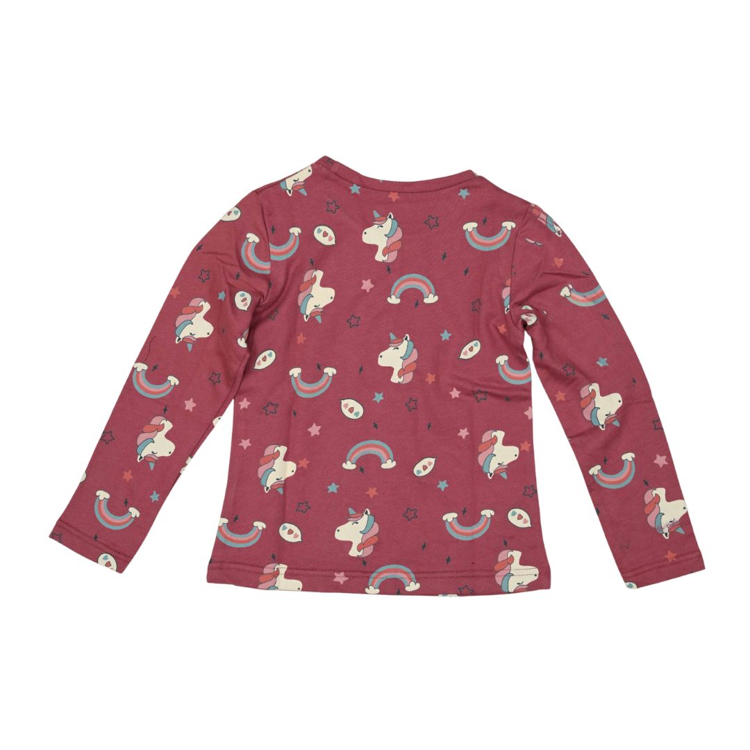 Unicorn & Rainbow Long Sleeve Kids’ T-shirt