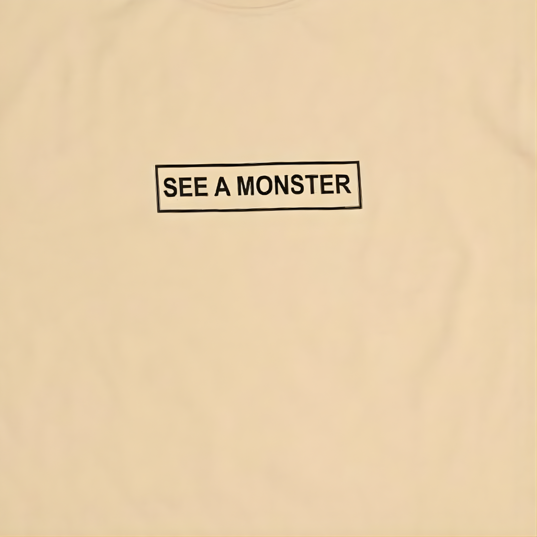 “monster artwork cartoon t shirts for mens oversized fit”