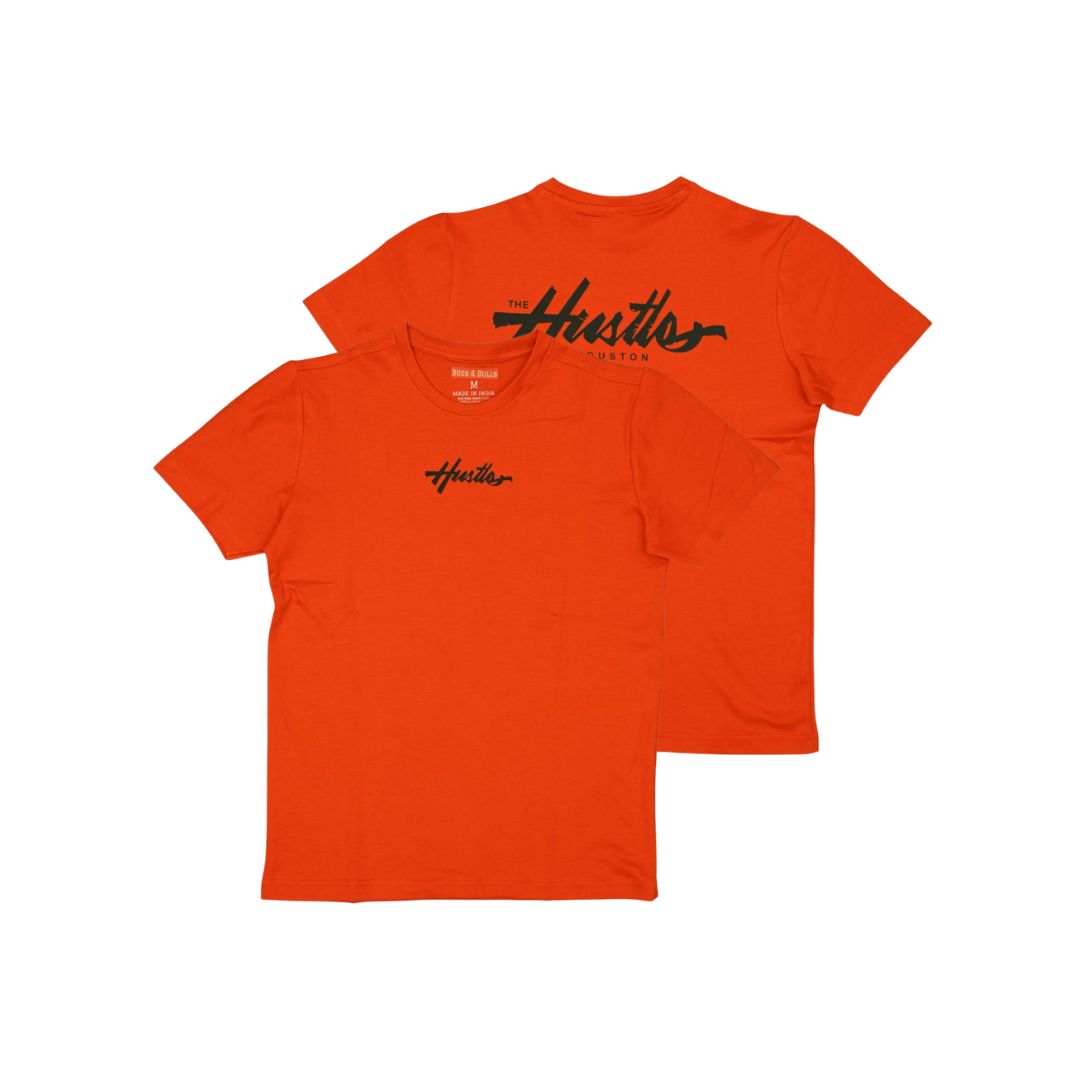 The Hustle Houston Typography Graphic Printed T-shirt