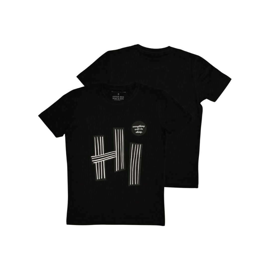 Everything Will Be Okay Graphic Printed Regular T-shirt
