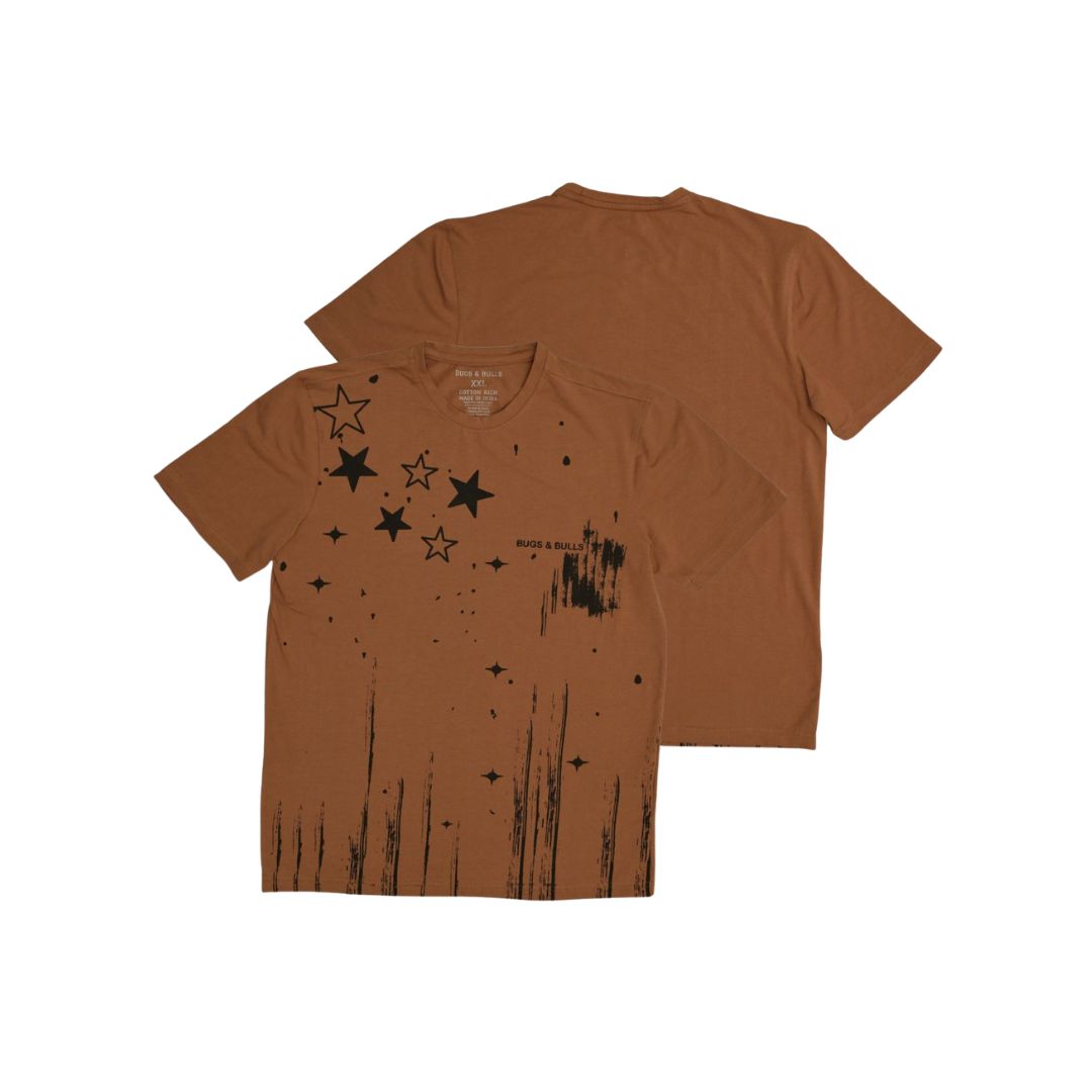 Starry Abstract Graphic Printed T-shirt