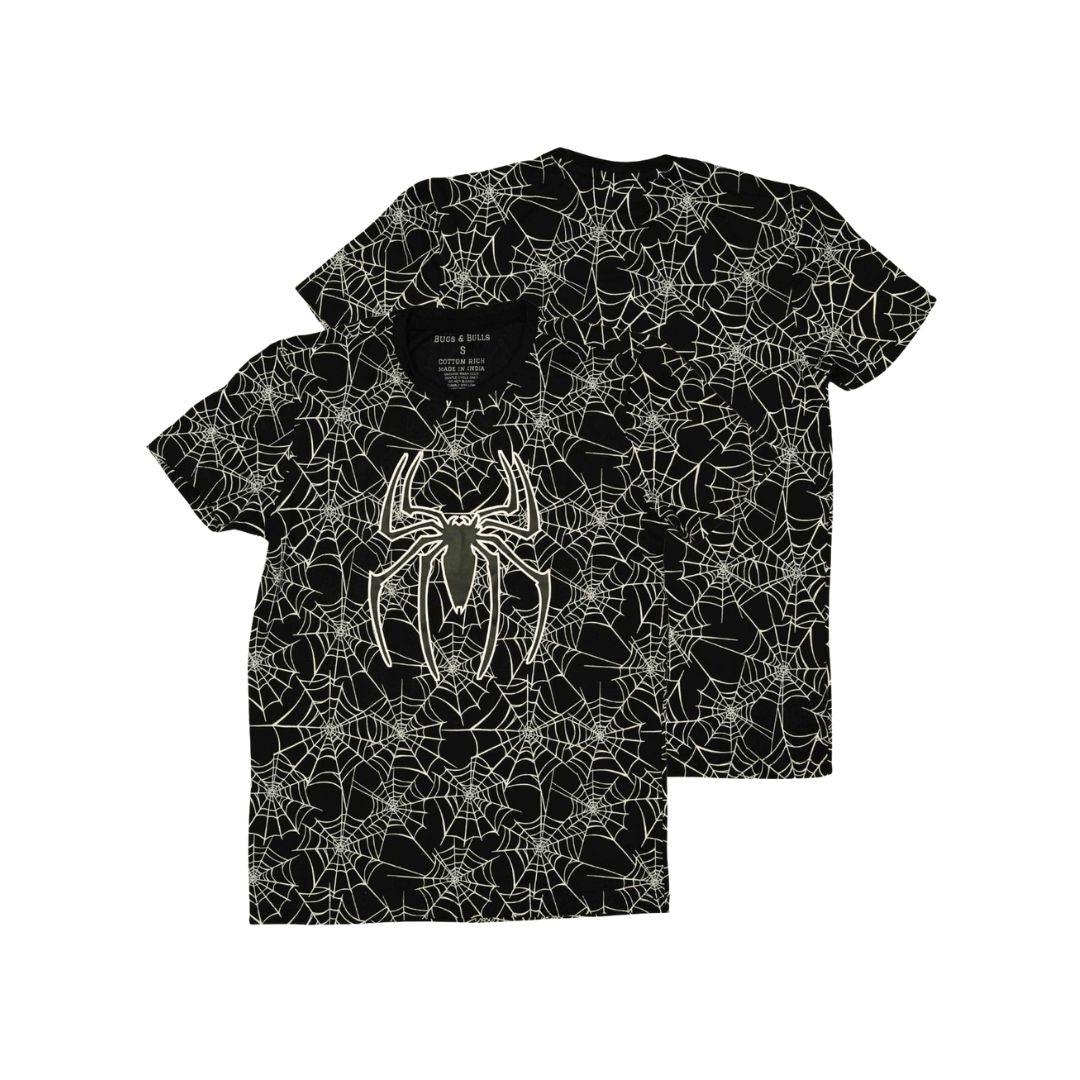 Spider Web Graphic Printed T-shirt