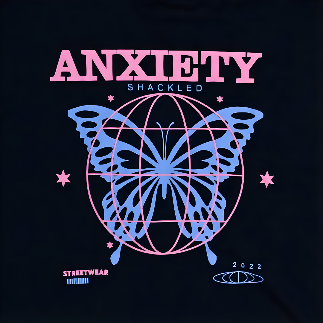 Anxiety Shackled Oversized T-shirt