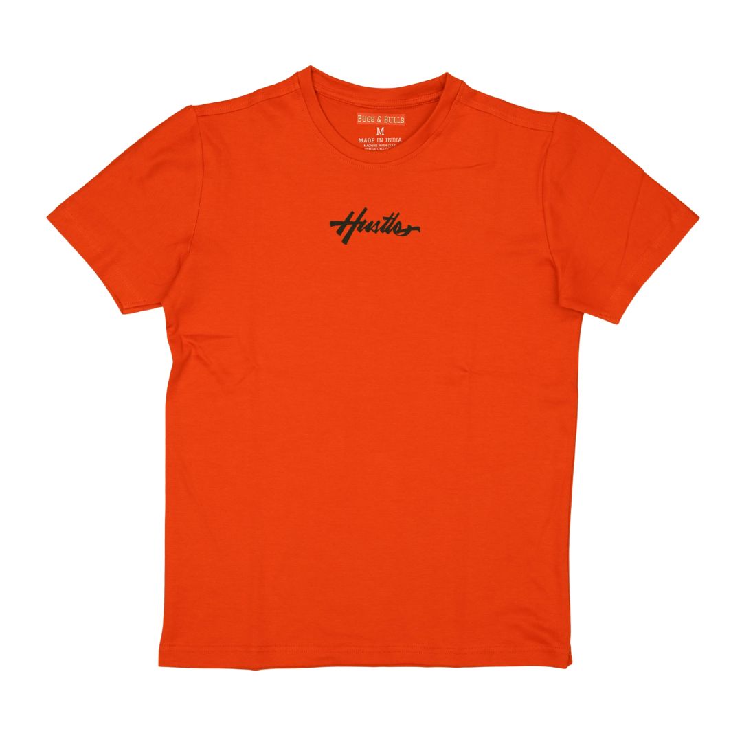 The Hustle Houston Typography Graphic Printed T-shirt