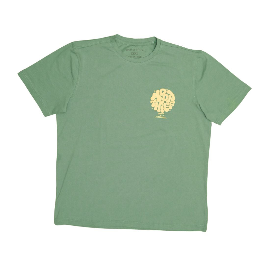 Moon Thief Typography Graphic Printed T-shirt