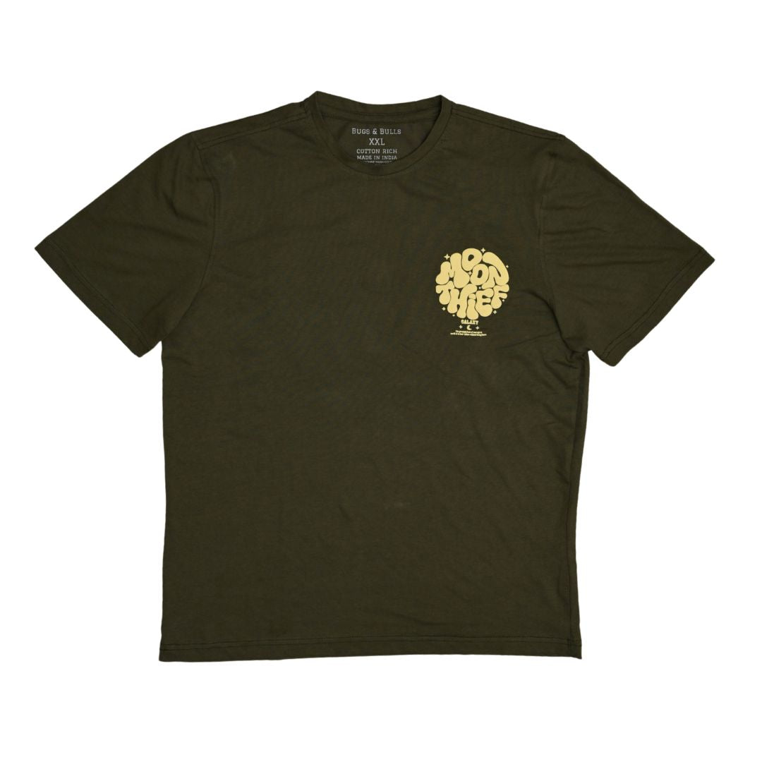 Moon Thief Typography Graphic Printed T-shirt
