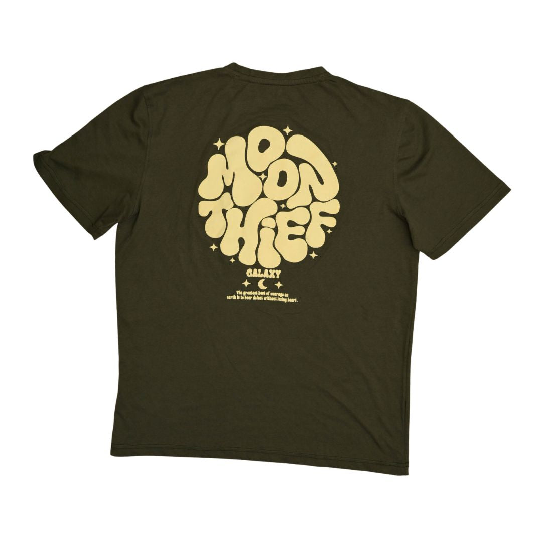 Moon Thief Typography Graphic Printed T-shirt