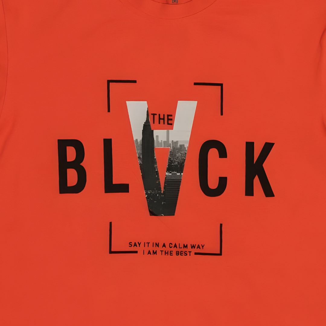 stylish t shirts for men BLVCK V design