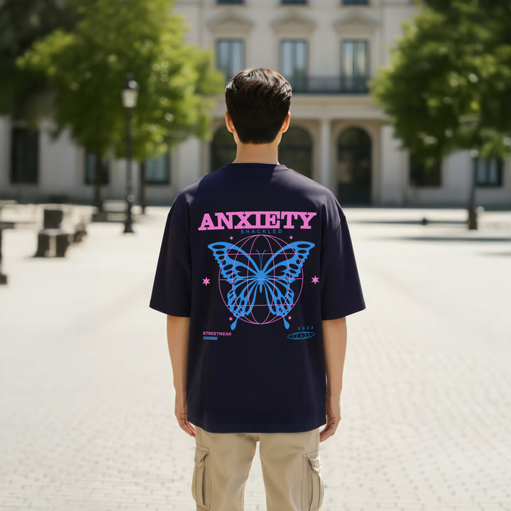 🎁 Anxiety Shackled Oversized T-shirt (100% off)