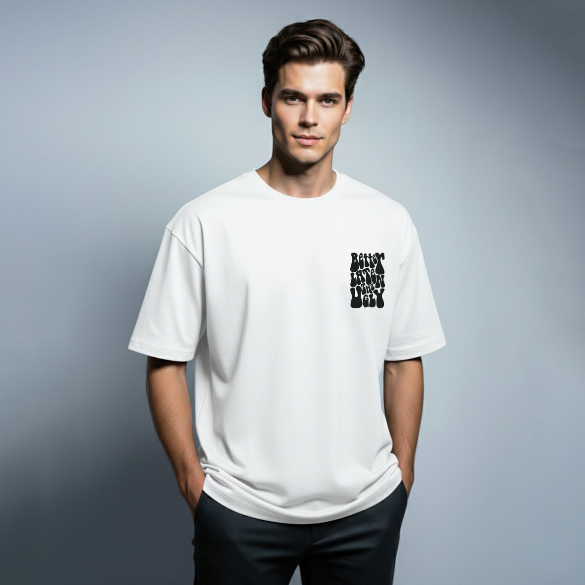 Better Late Than Ugly Oversized T-shirt