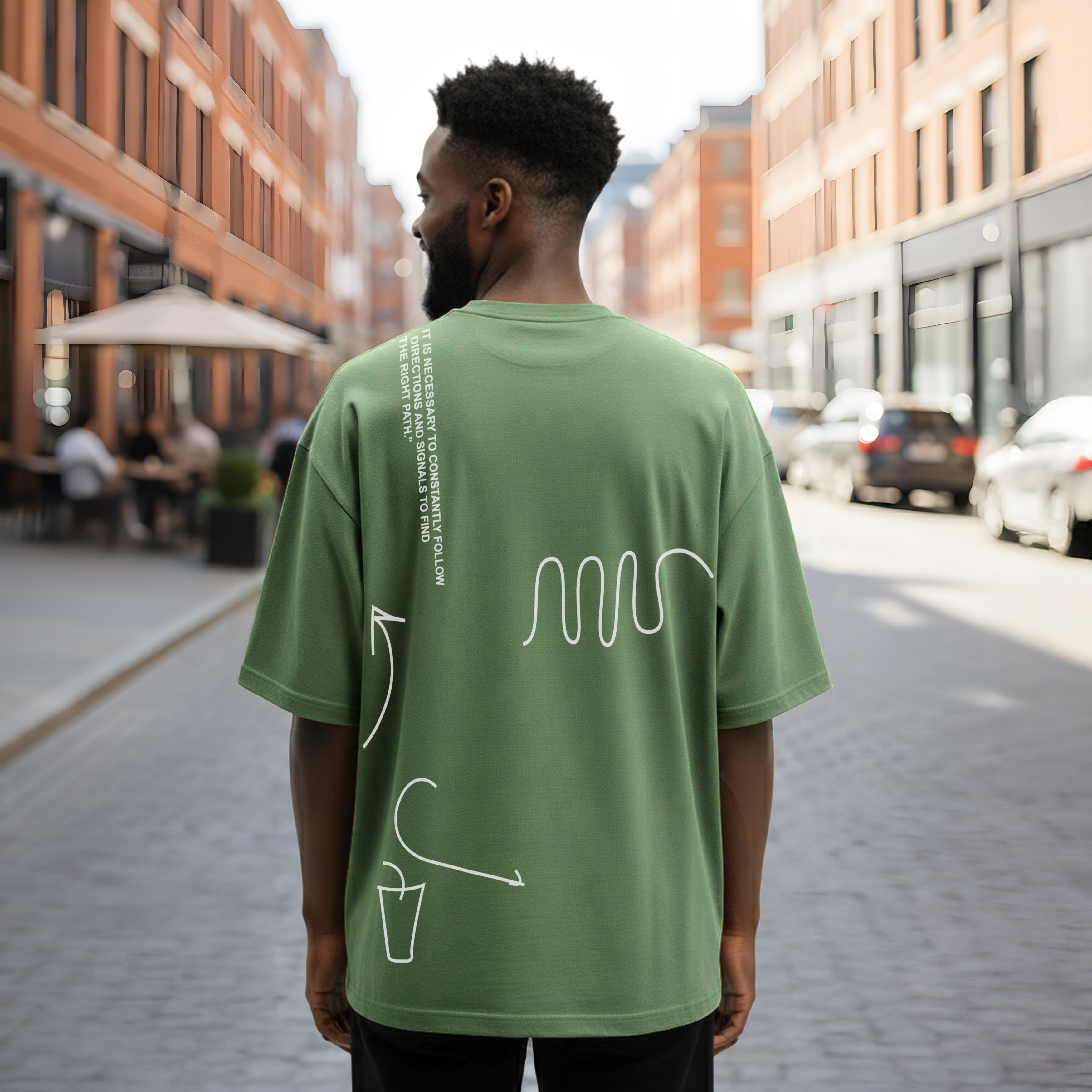 “oversized stylish t shirts for men clean design”