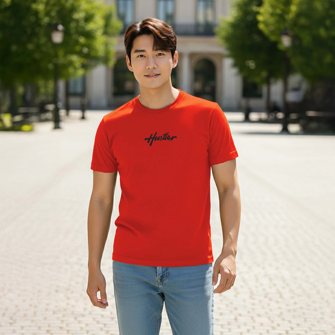 men’s graphic t shirts hustle houston artwork