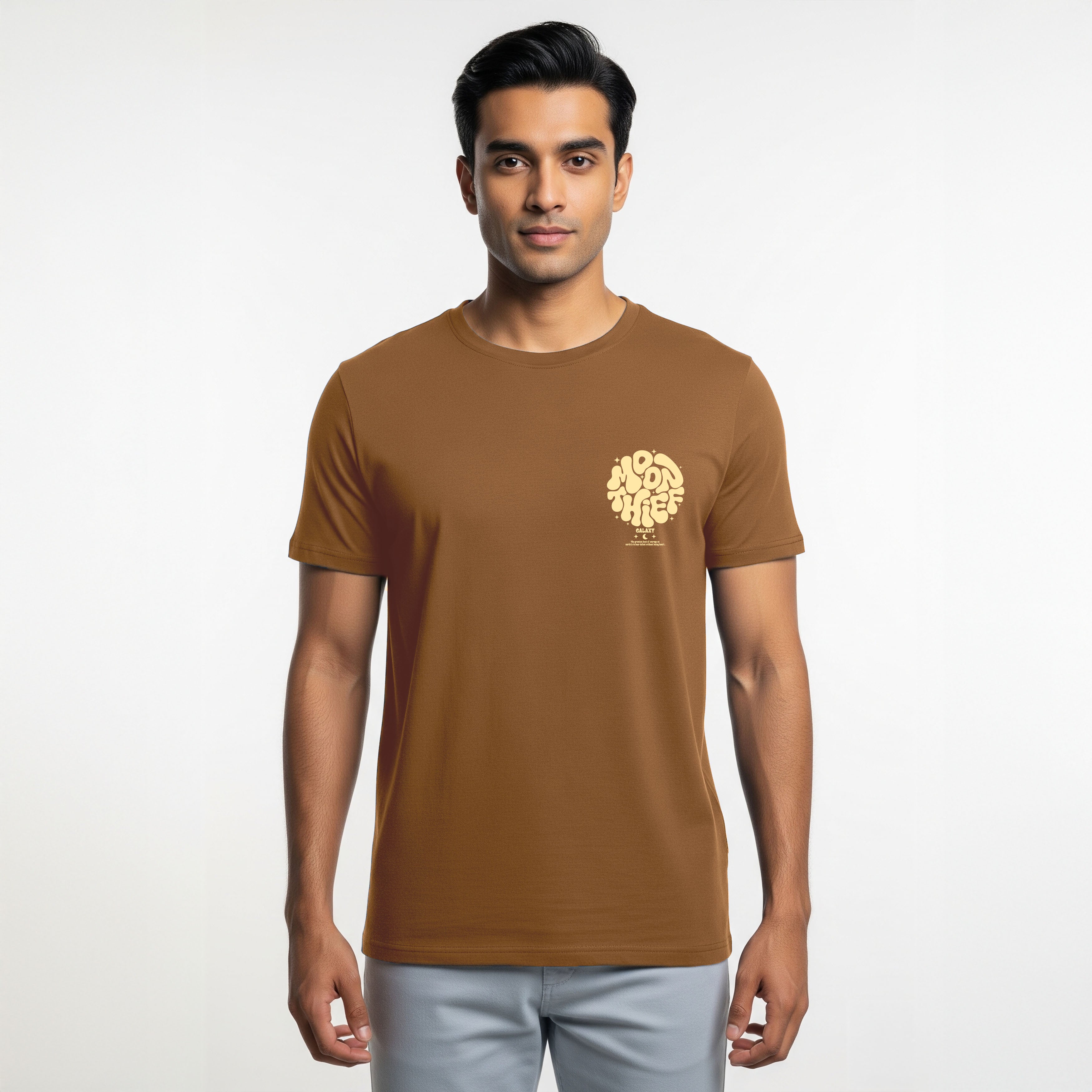 “moon illustration stylish t shirts for men”