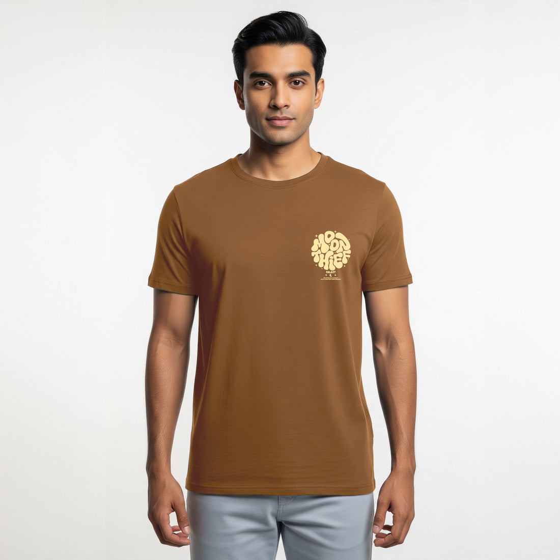 “moon illustration stylish t shirts for men”