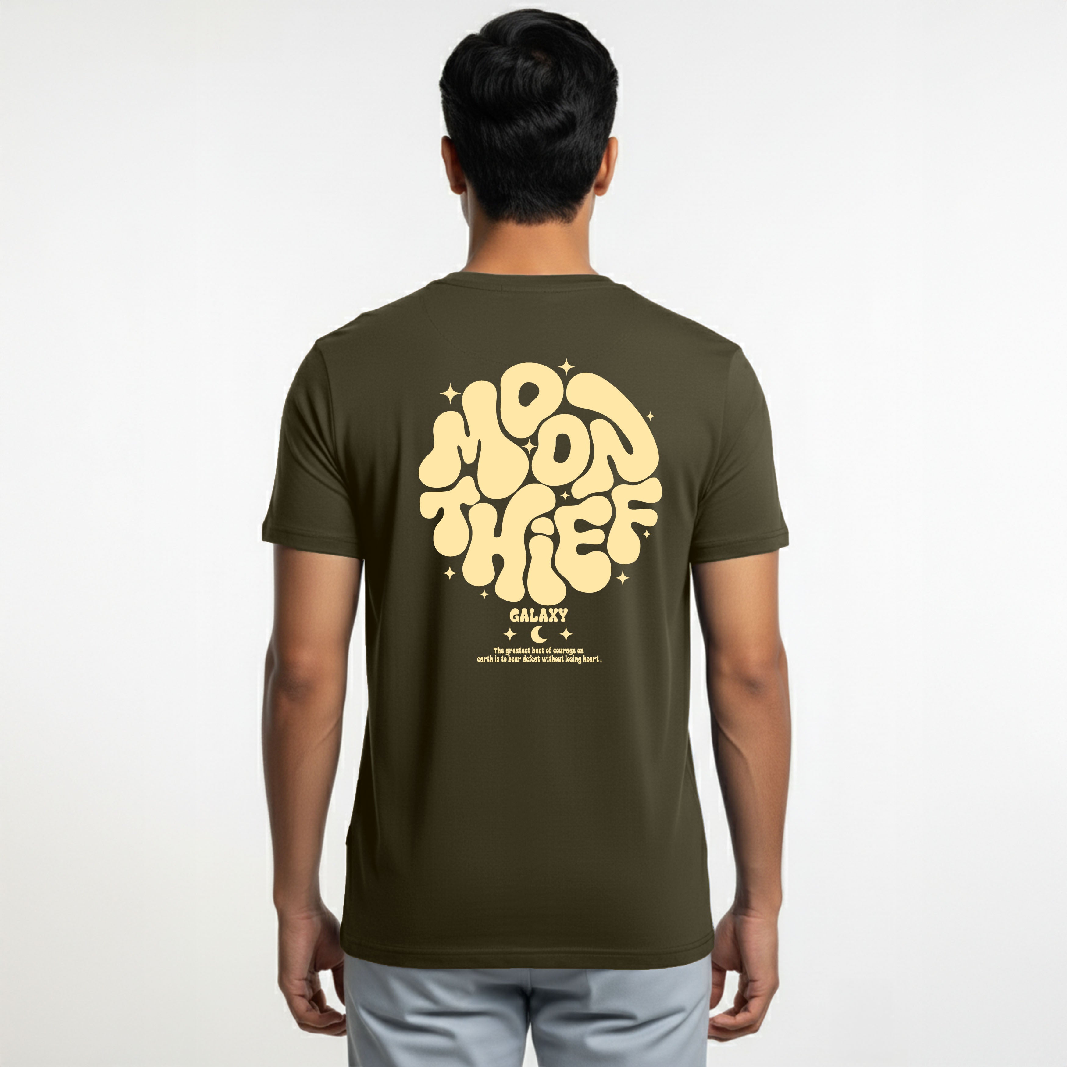 cool t shirts for men moon illustration