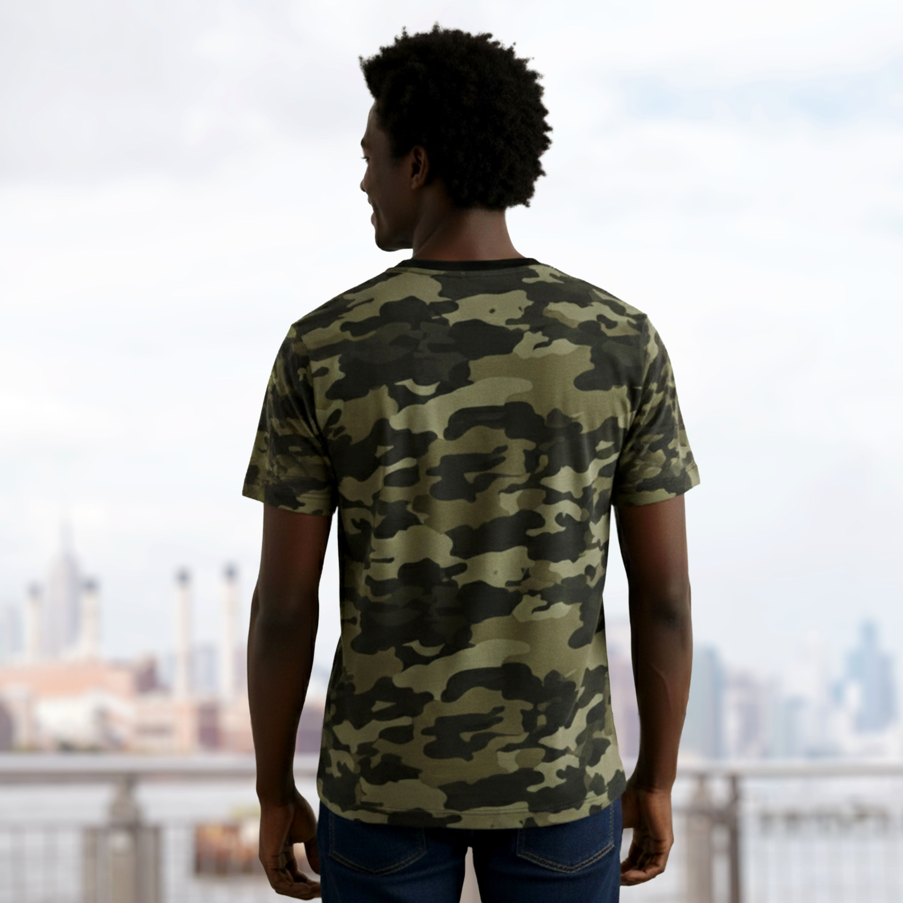 never give up printed t shirts for men