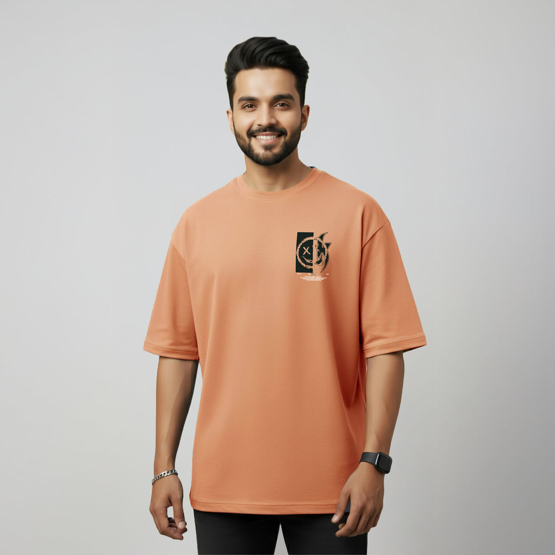 “II OK oversized funky t shirts for men cartoon art”