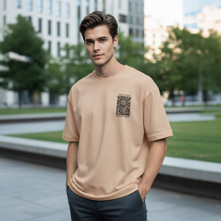 “Retro Beats mens graphic t shirts oversized design”