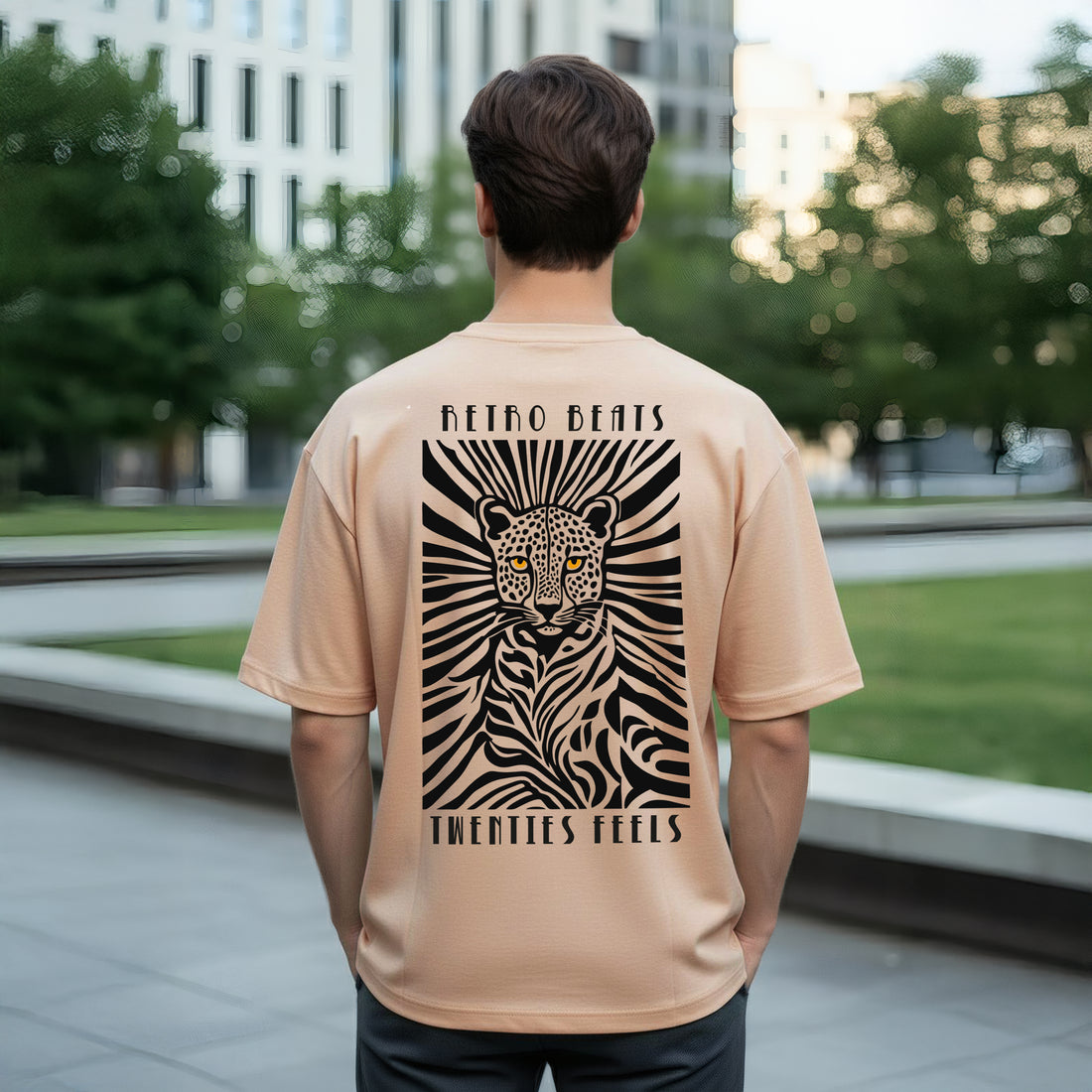 Retro Beats – Twenties Feels Oversized T-shirt