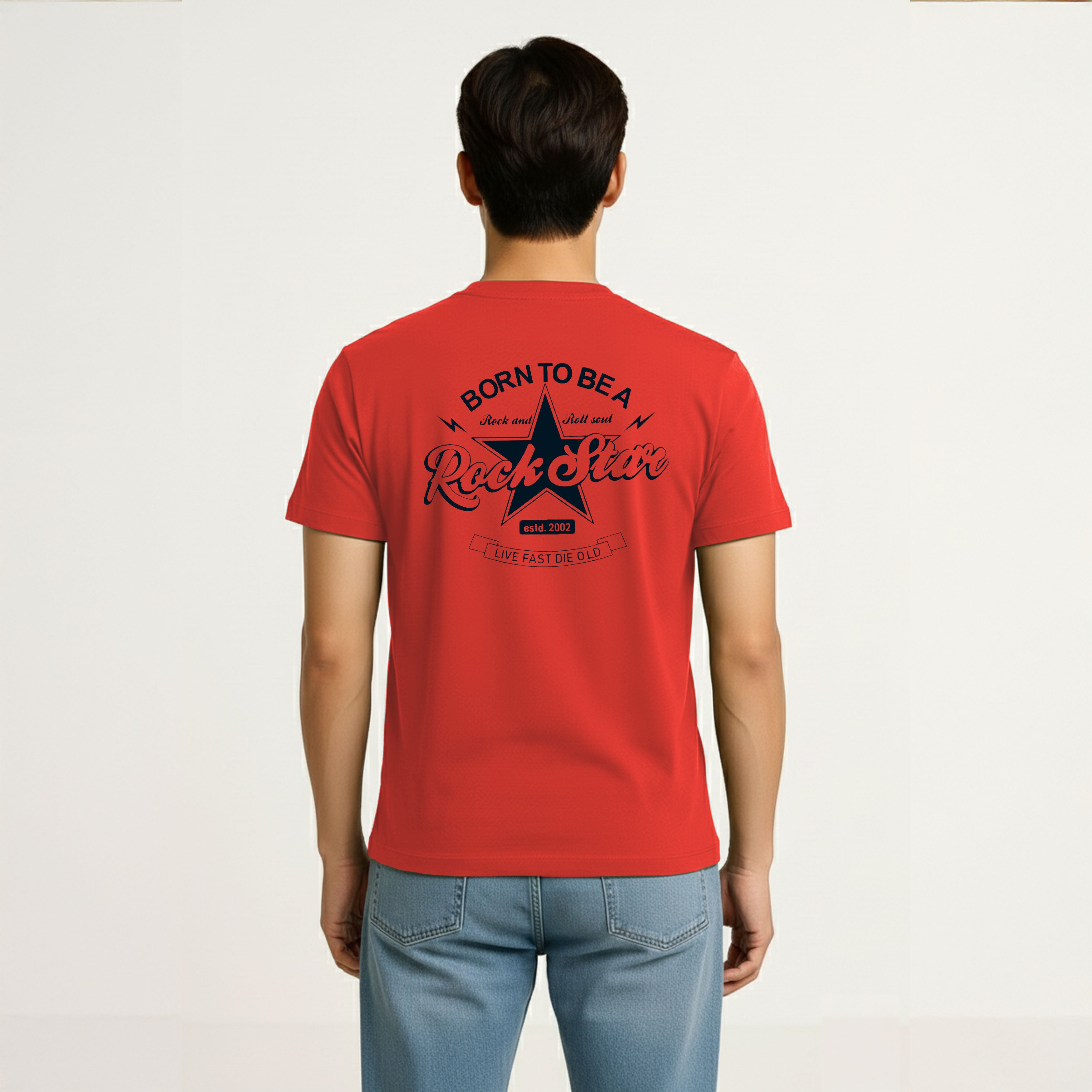 cool t shirts for men rock star print