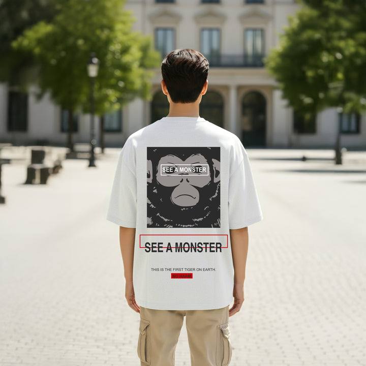 See A Monster Oversized T-shirt White