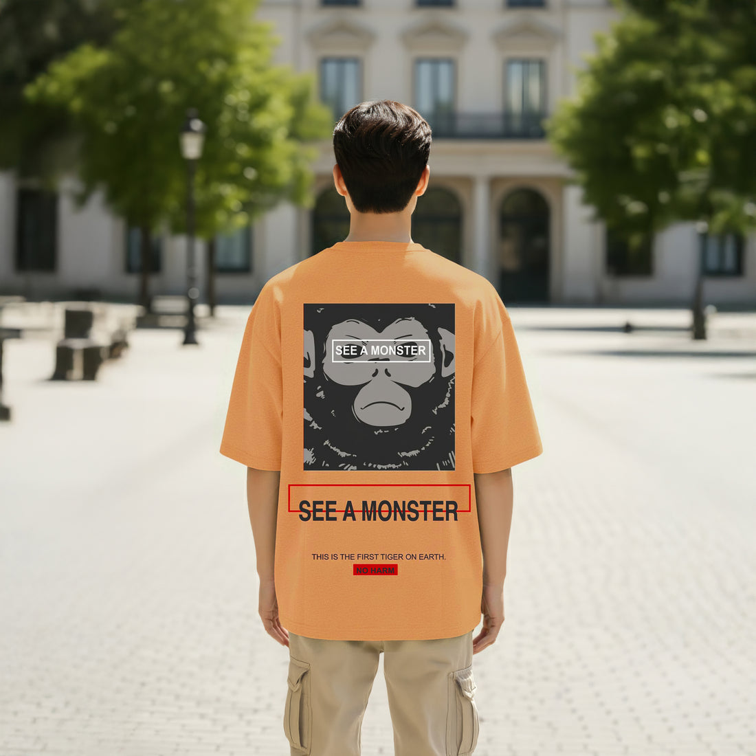 “funky t shirts for men monster artwork”