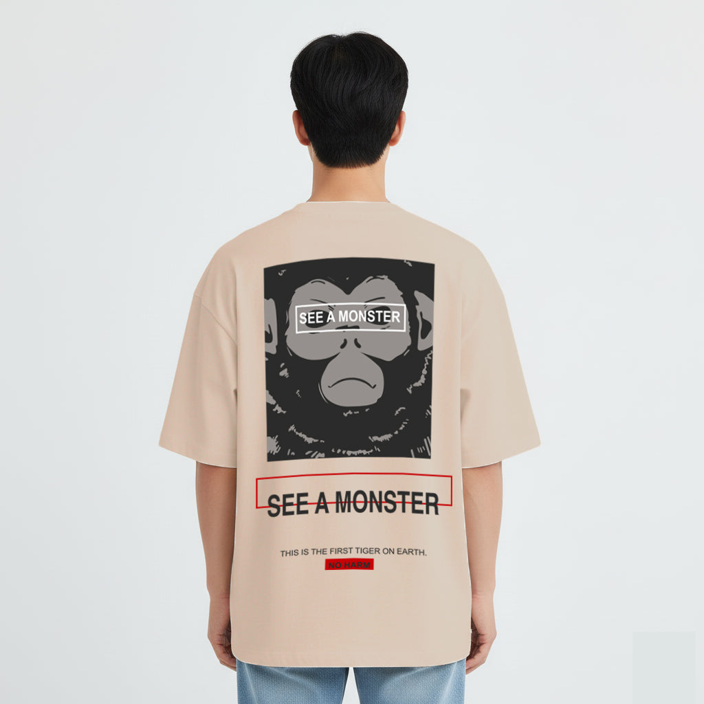 “oversized funky t shirts for men graphic print”