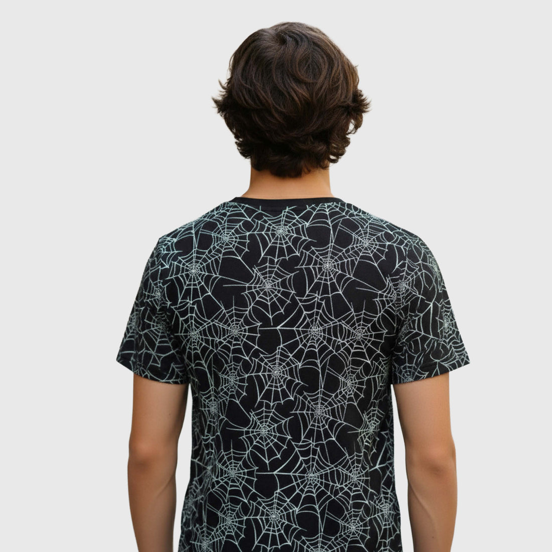 stylish t shirts for men spider web graphic