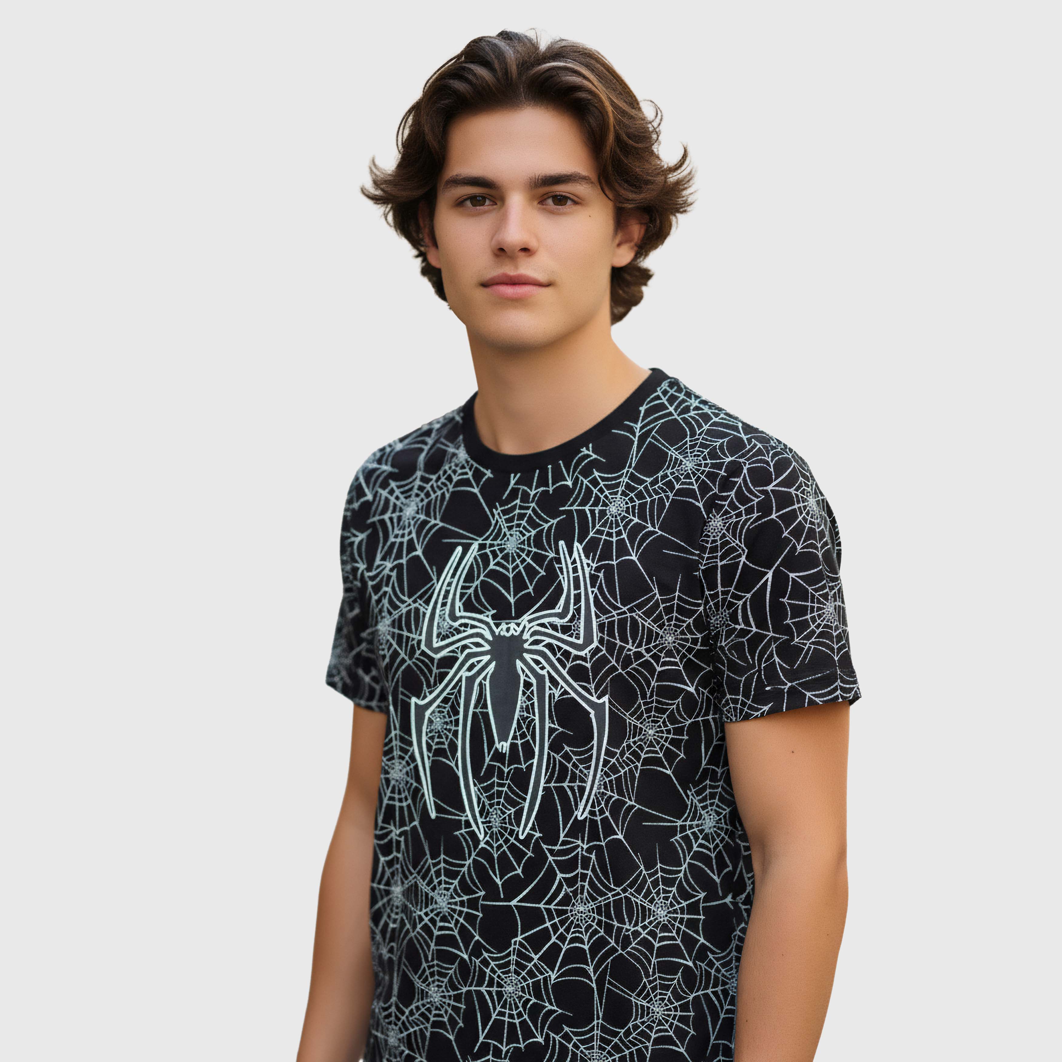 cool t shirts for men spider artwork