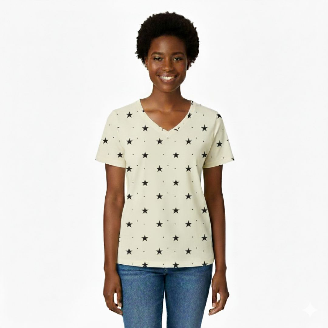 Starry Dreams Women’s V-Neck T-shirt
