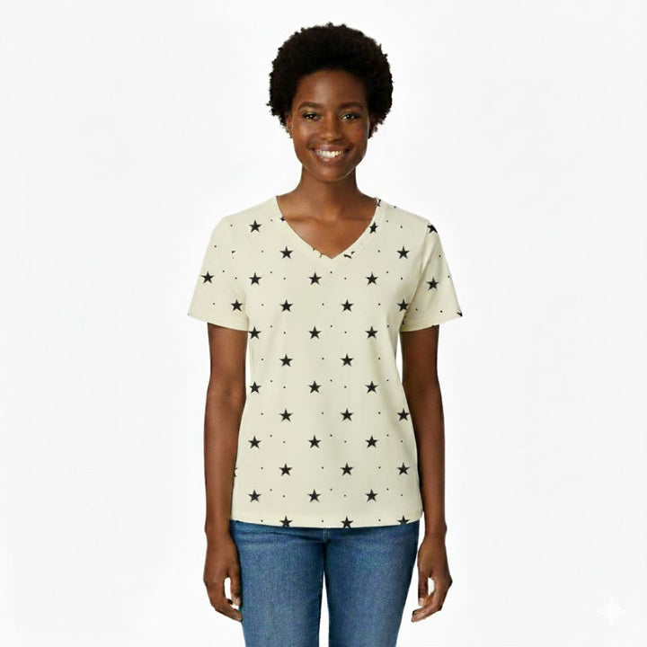Starry Dreams Women’s V-Neck T-shirt