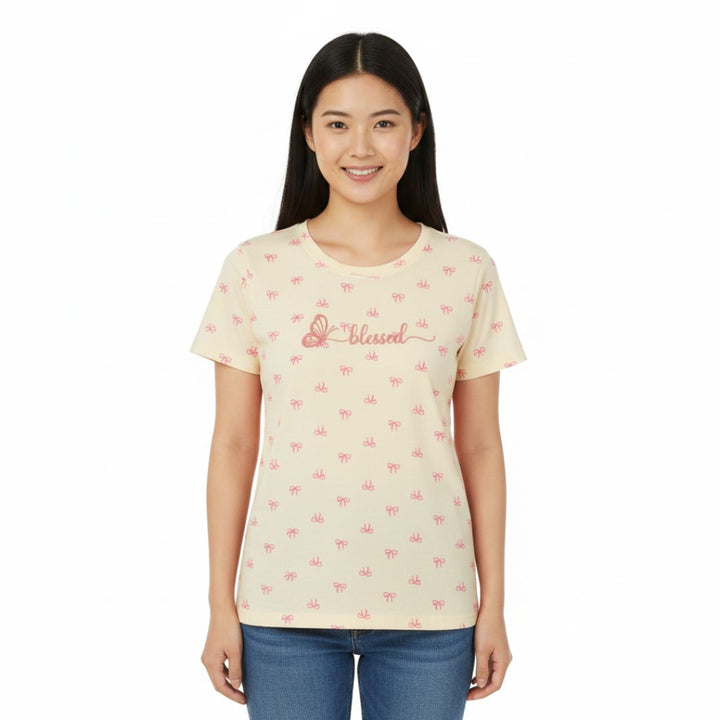 Blessed Bow Print Women’s T-shirt