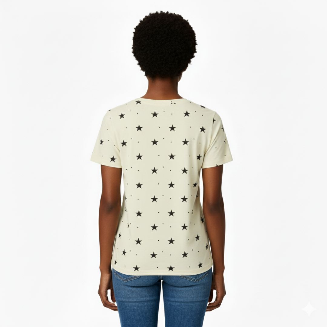 stylish clothes for women star print t shirt